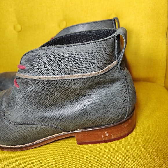 Cole Haan Colton Gray Leather Chukka Desert Retro Casual Boots Men's Shoe Sz 11M - Picture 4 of 9